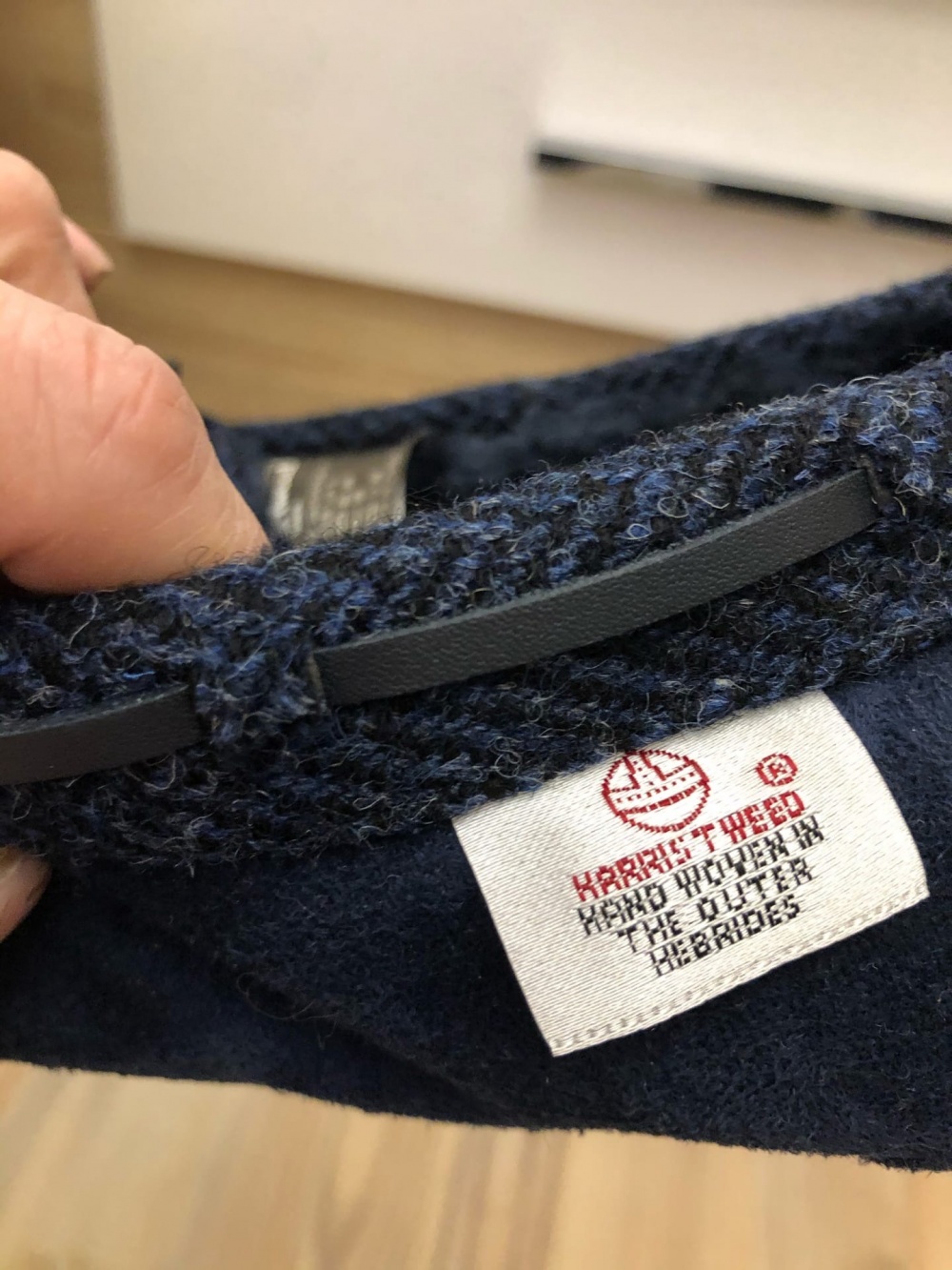 Мокасины Harris Tweed Boxed Slippers – Navy.Размер 8.