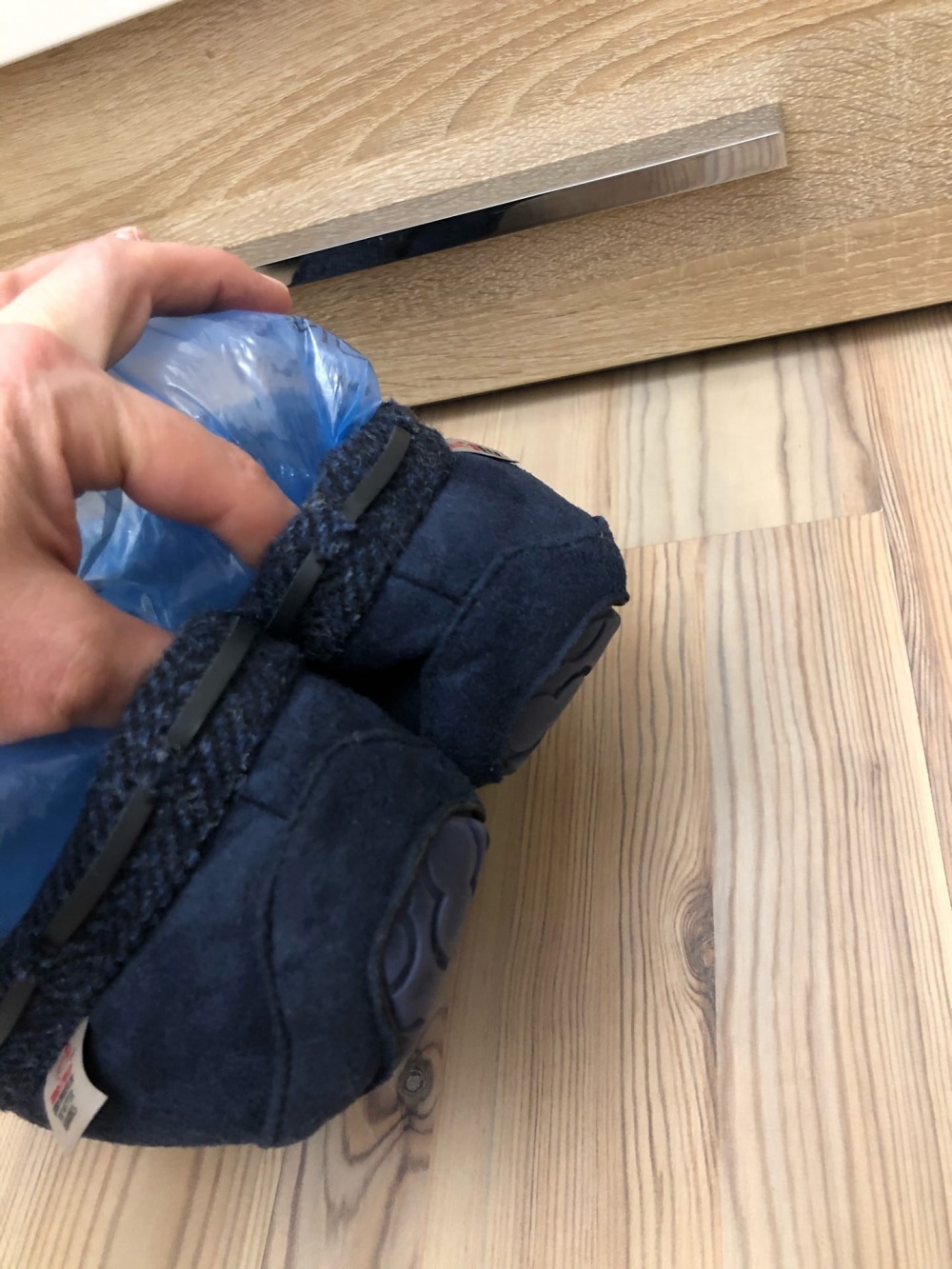 Мокасины Harris Tweed Boxed Slippers – Navy.Размер 8.