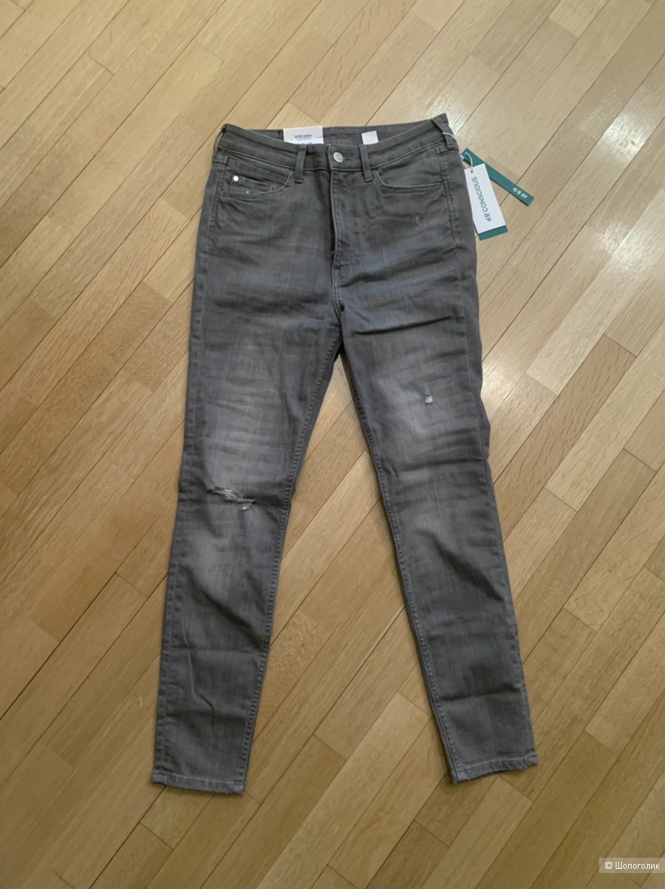 Джинсы H&M Super Skinny EUR 40 серые