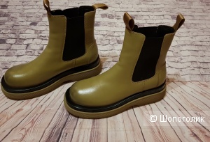 Ботинки челси тренд, кожа, рр 38,5-39