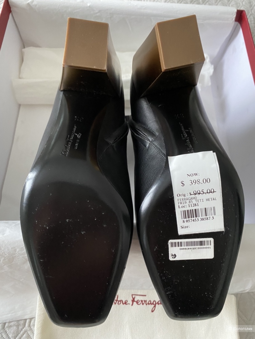 Полусапожки Salvatore Ferragamo (6.5 us)