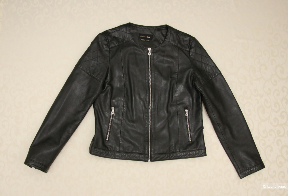 Кожаная куртка/пиджак  Massimo Dutti 46-48(L)
