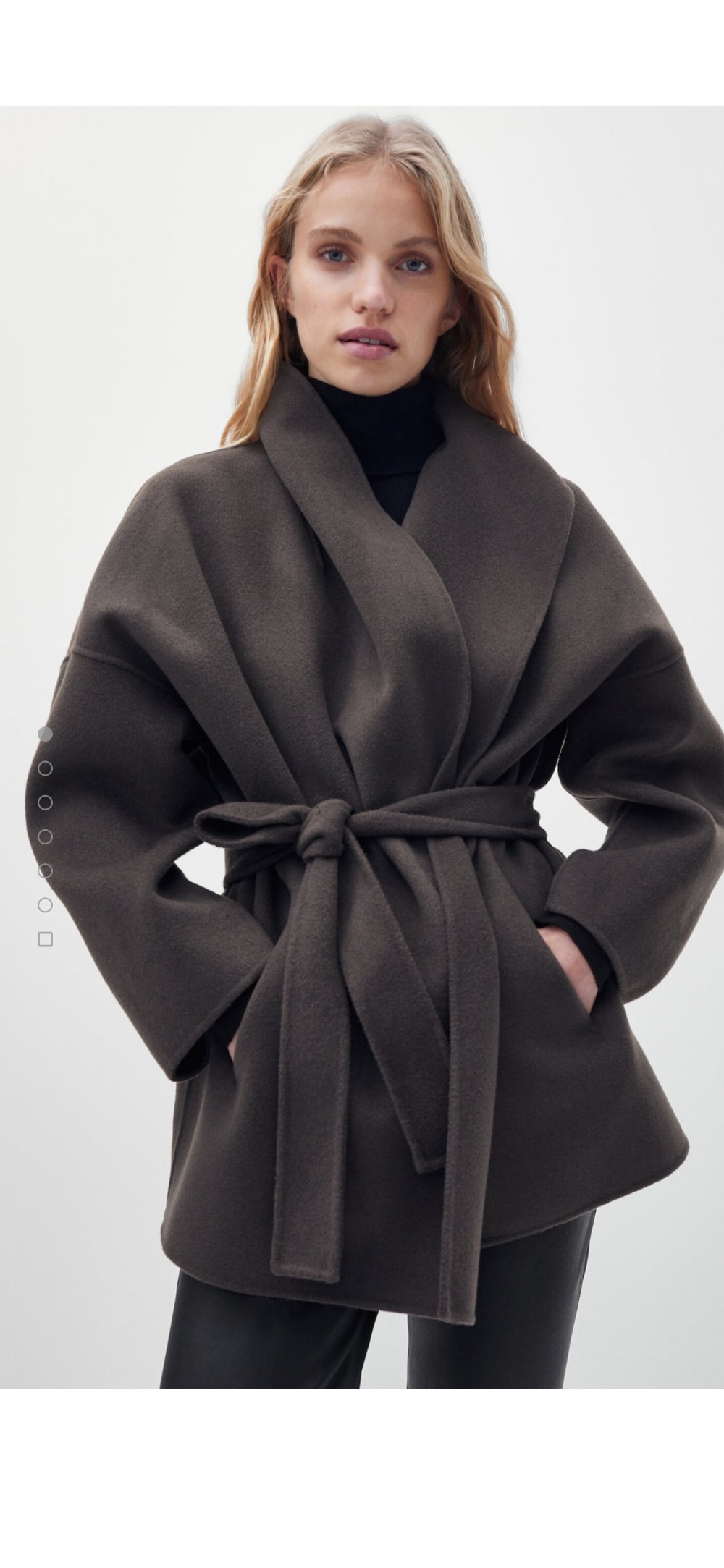 Пальто шерстяное  Massimo dutti, размер L