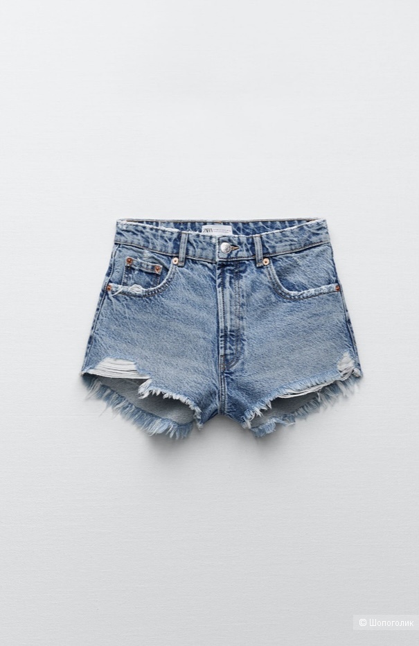 Джинсовые шорты Zara размер евро 38 наш 44