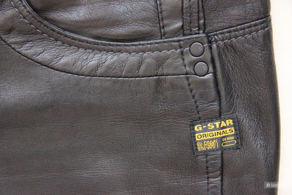 Кожаные брюки G-Star размер 27/28