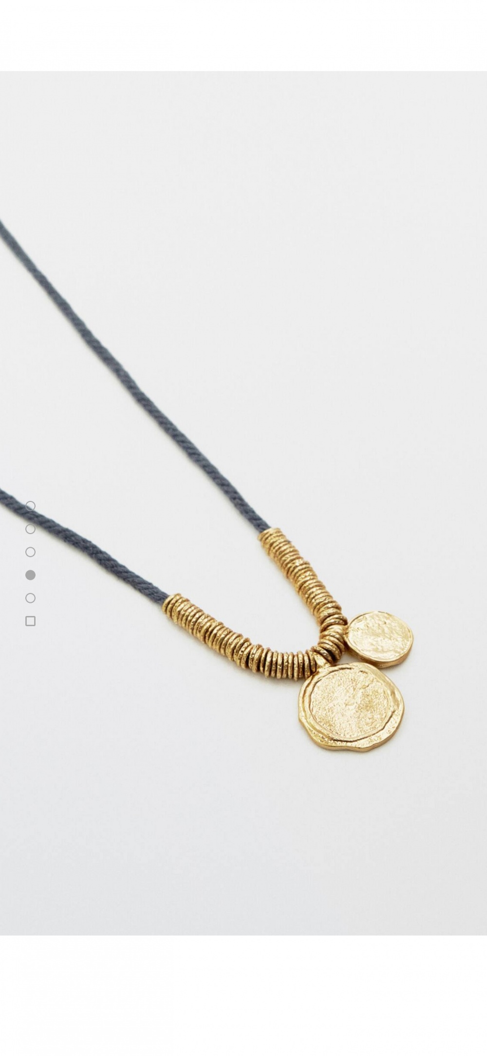 Massimo Dutti позолоченная цепочка с двумя монетами