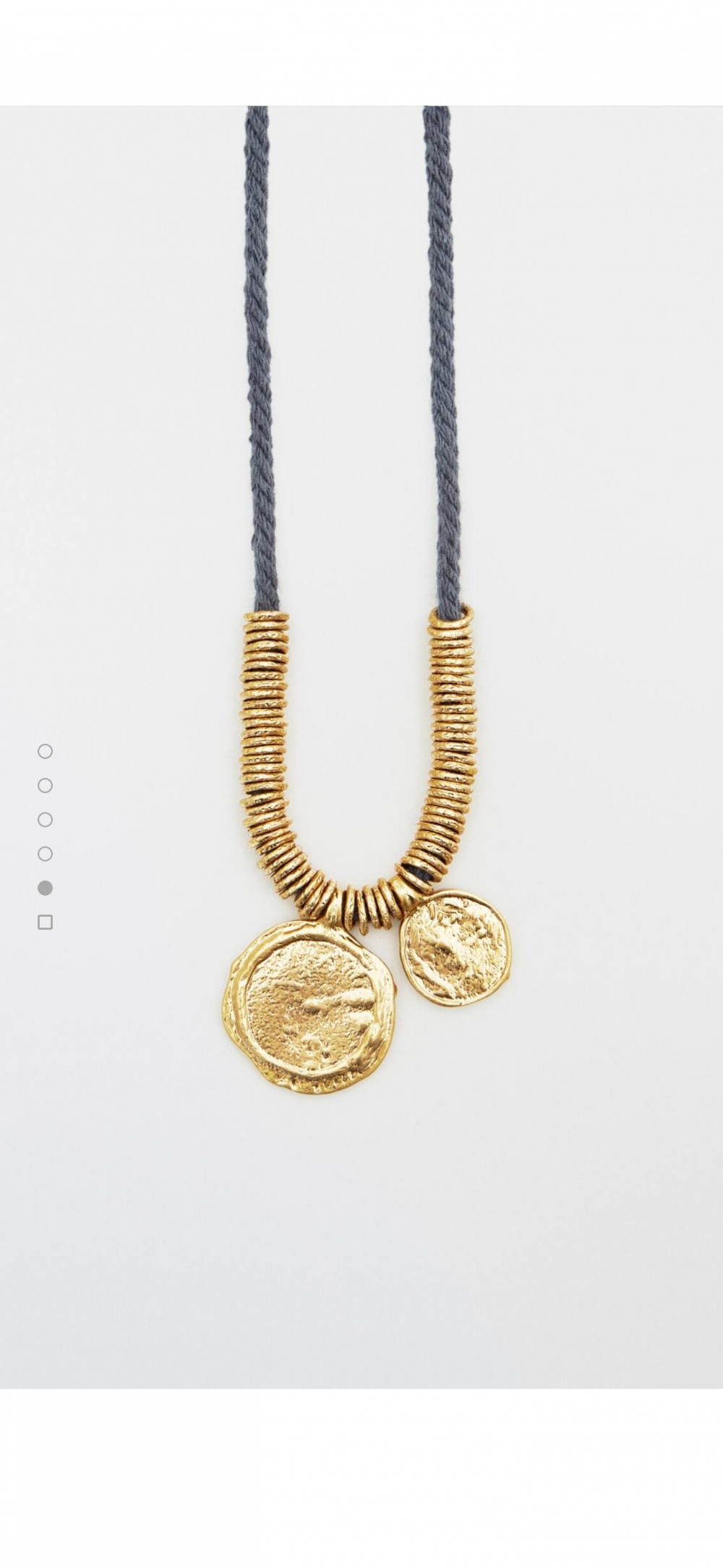 Massimo Dutti позолоченная цепочка с двумя монетами