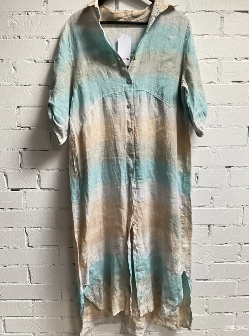 Платье рубашка  Puro lino Italy,42-52