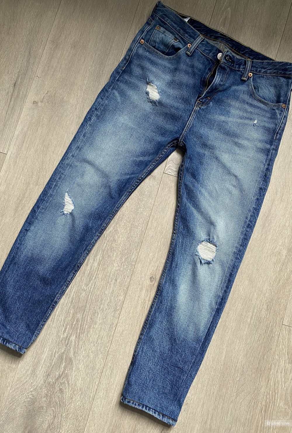 levi's 501 skinny jeans ripped knees