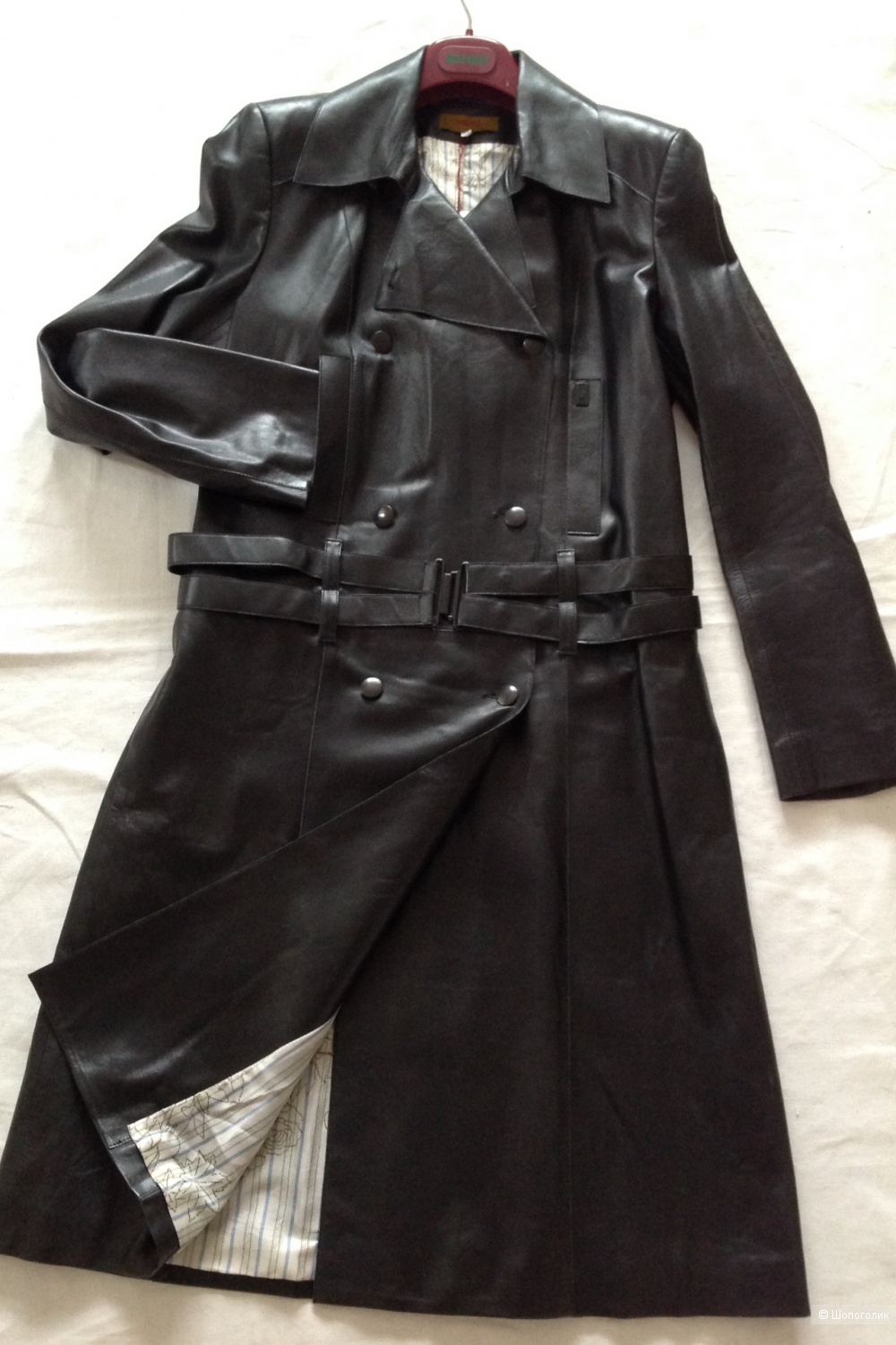 Кожаное пальто KENZO, размер 42, на 44-46-48