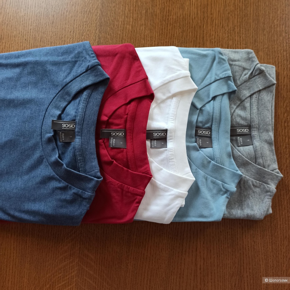 Комплект из 5 хлопковых мужских футболок asos