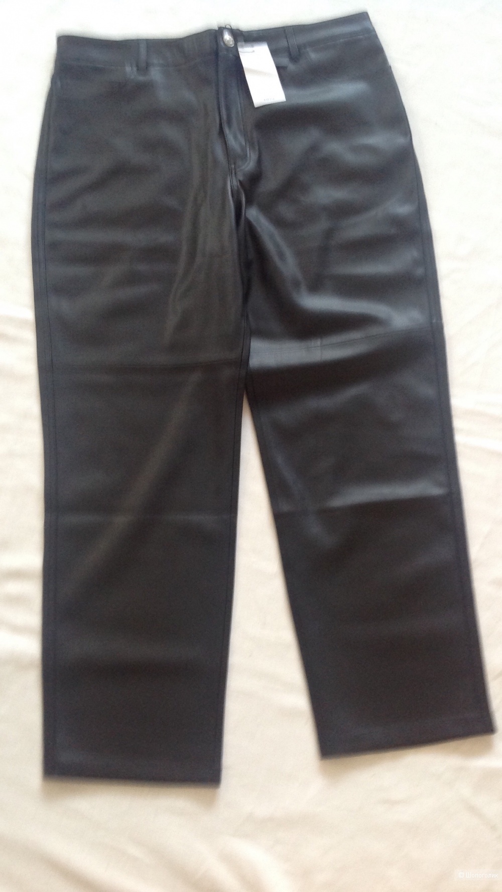 Кожаные брюки Mango, размер 44, на 50-52