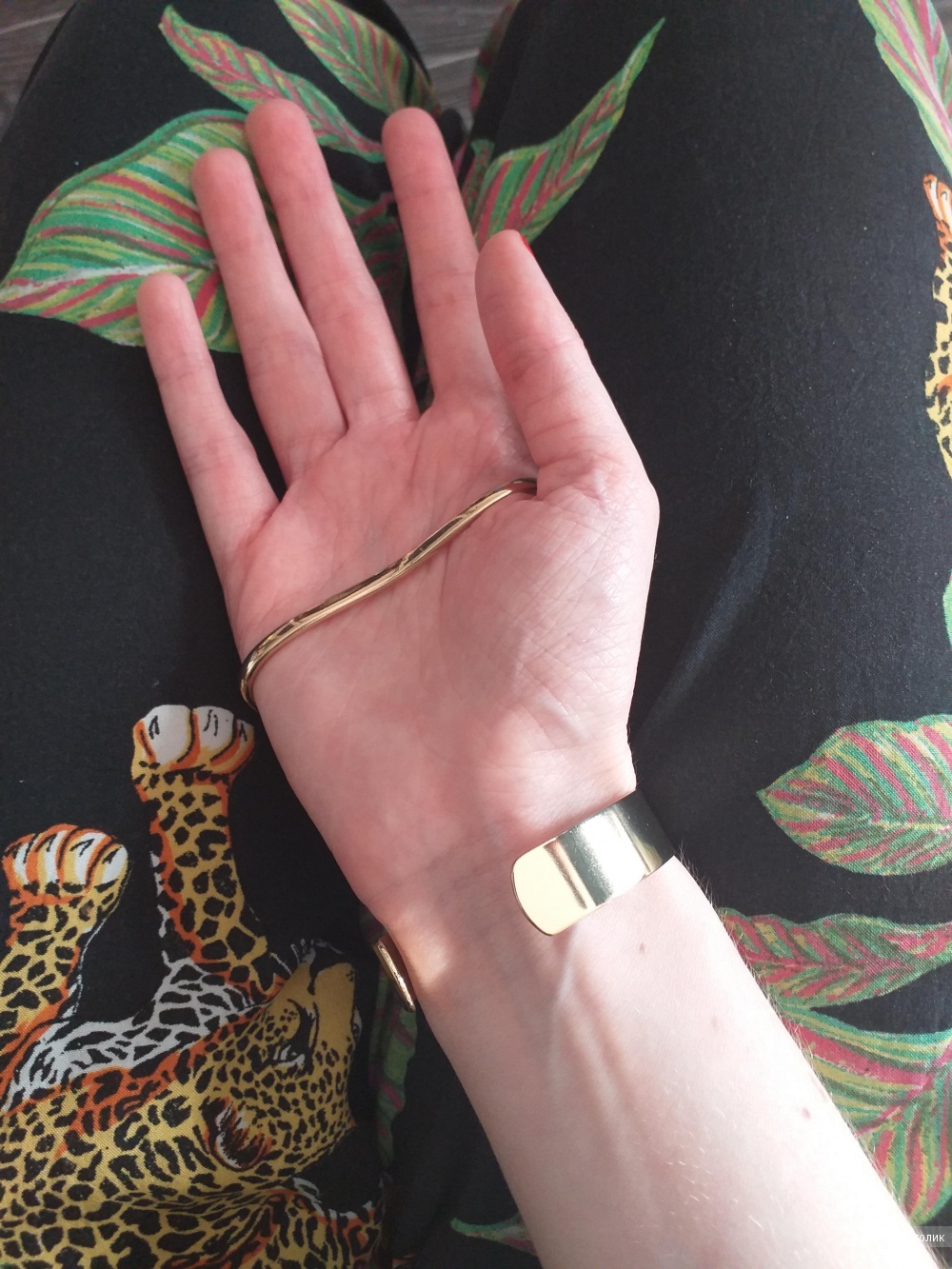 Украшение-браслет на руку Monki Liza Hand Piece, размер единый (one size)