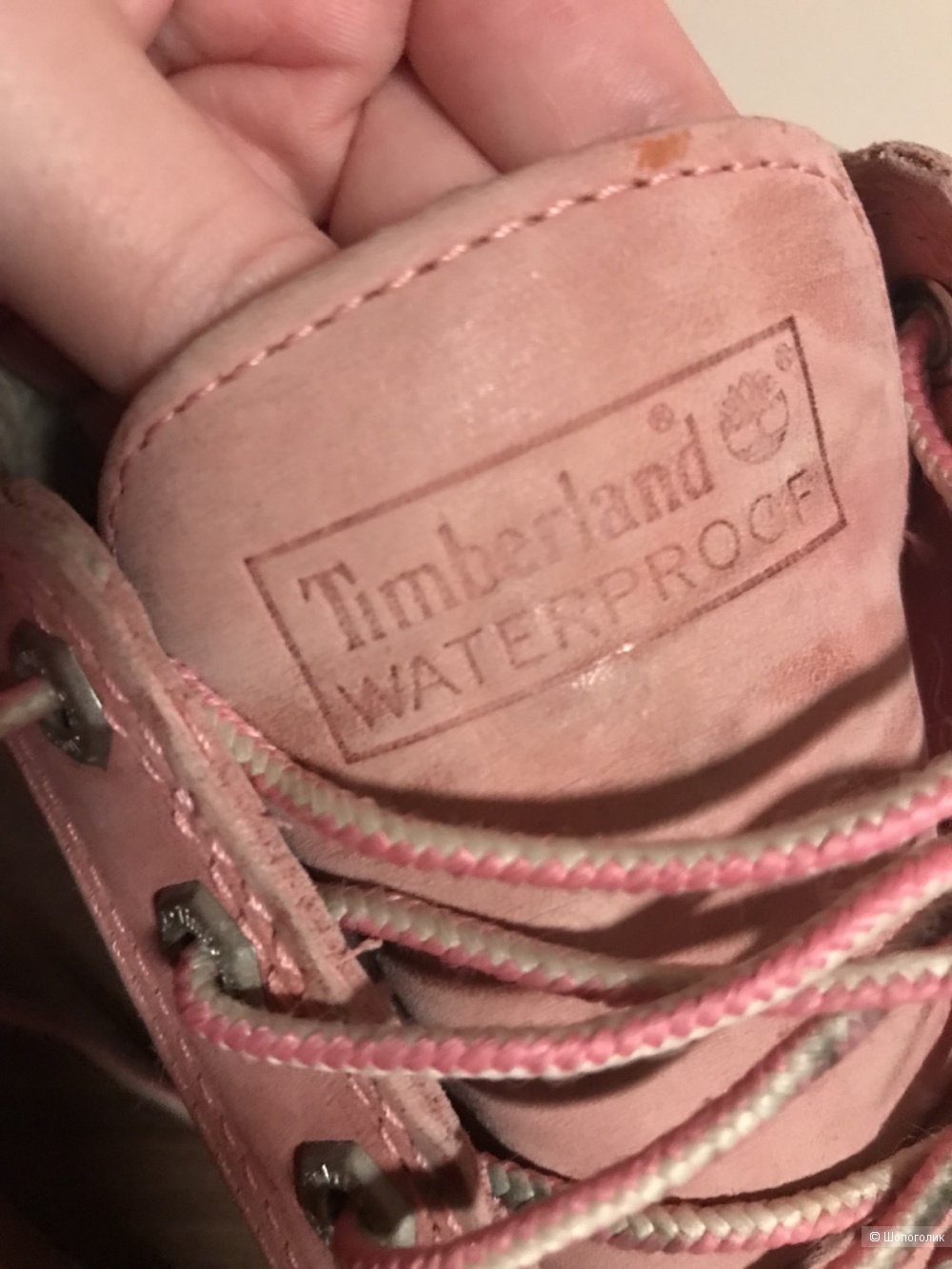 Ботинки женские, размер 37 , бренд Timberland, цвет розовый