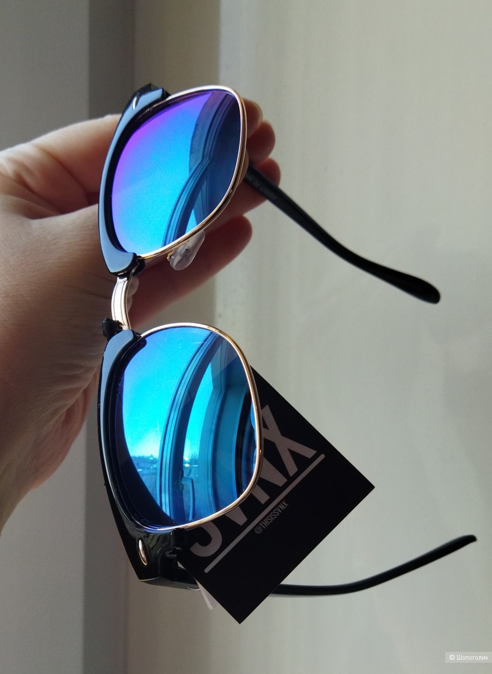Солнцезащитные зеркальные очки  от SVNX, унисекс
