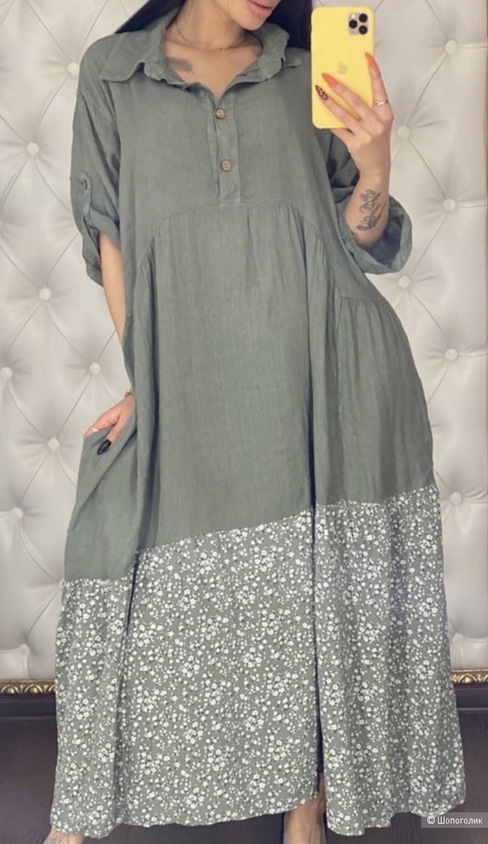Платье бохо шик Puro Lino,48-54