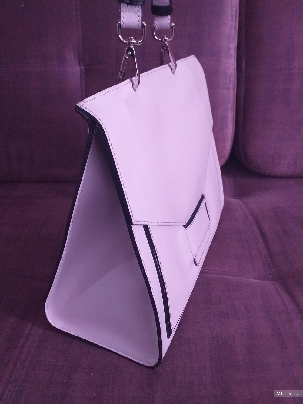 Кожаная сумка-портфель ASOS, размер one size