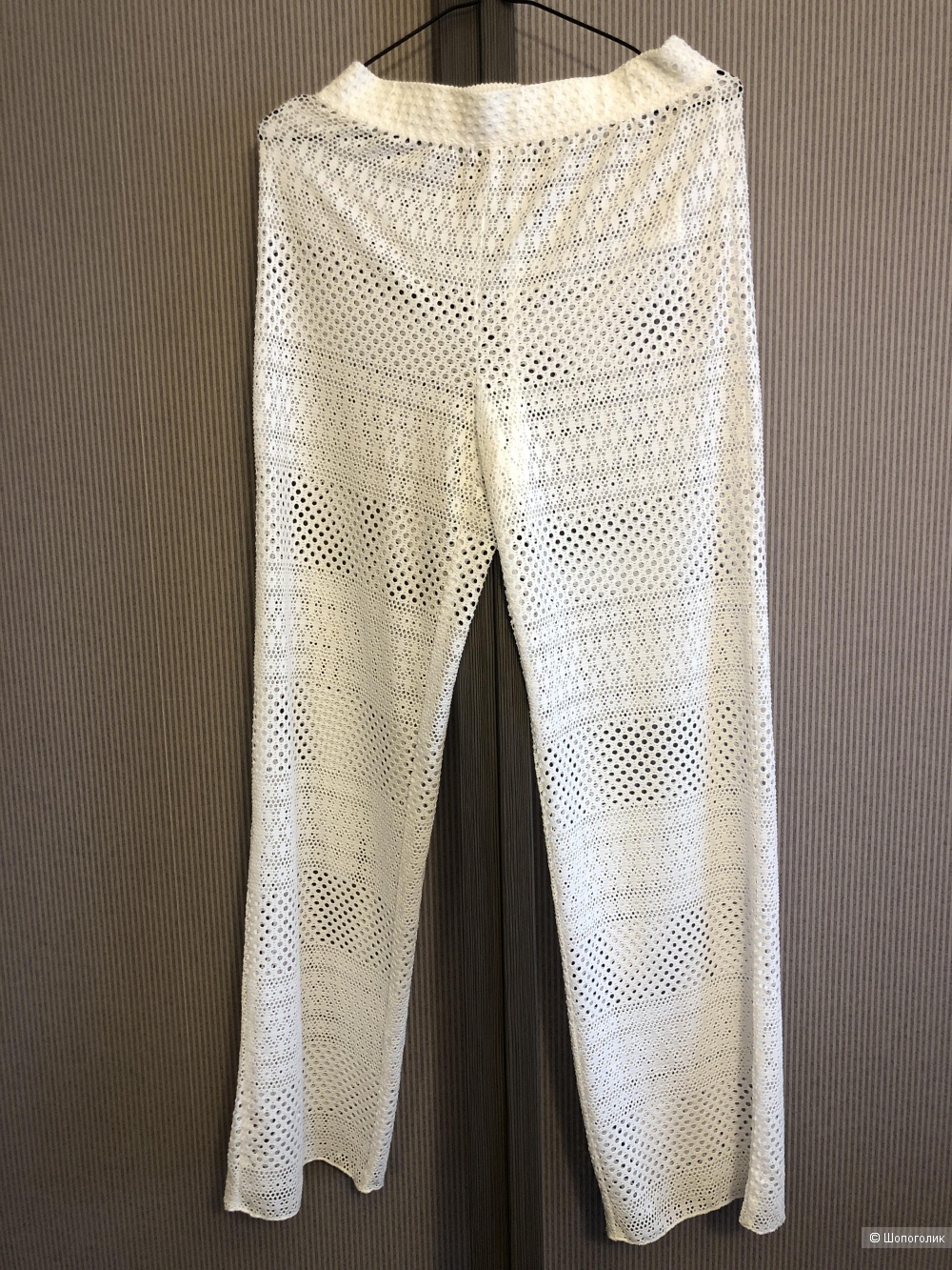 Летний гипюровый сет из брюк и блузки размера S