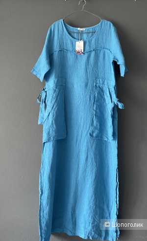 Платье бохо шика карманы Blue Atoll new collection italy, 46-52