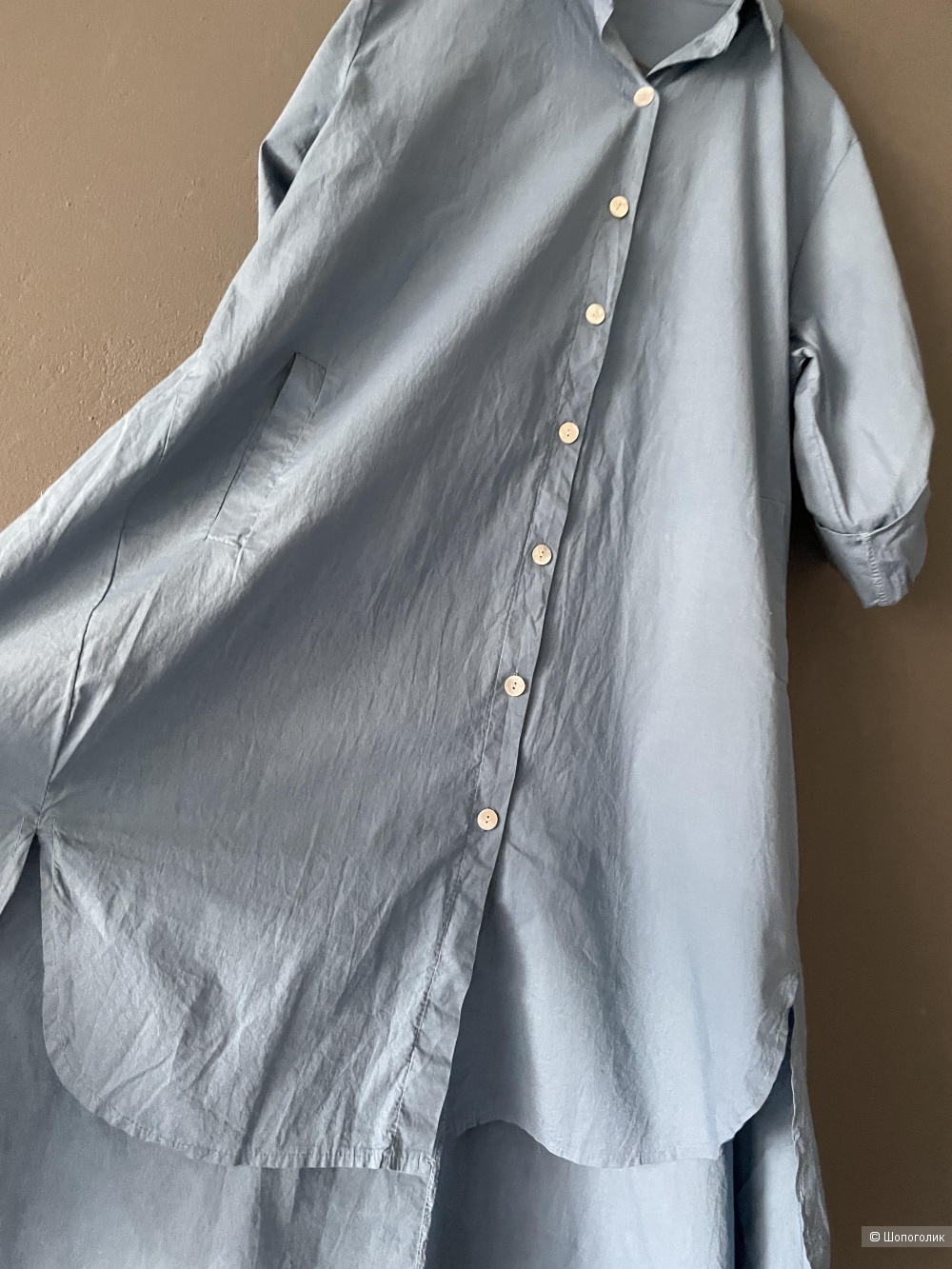Платье рубашка Blue New collection, oversize