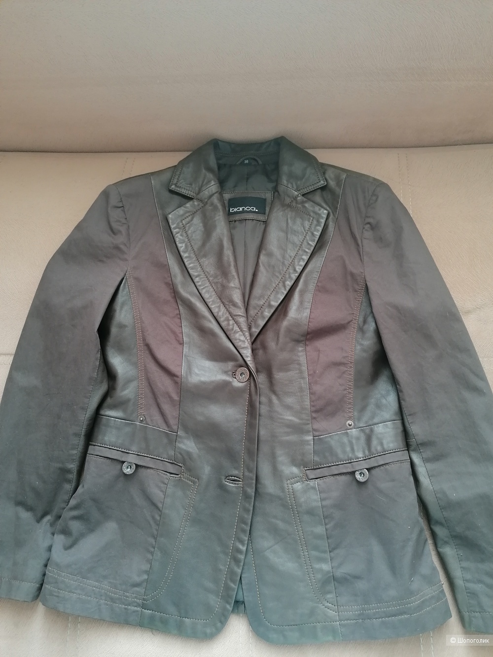 Куртка пиджак кожа Bianca 44-46 размера