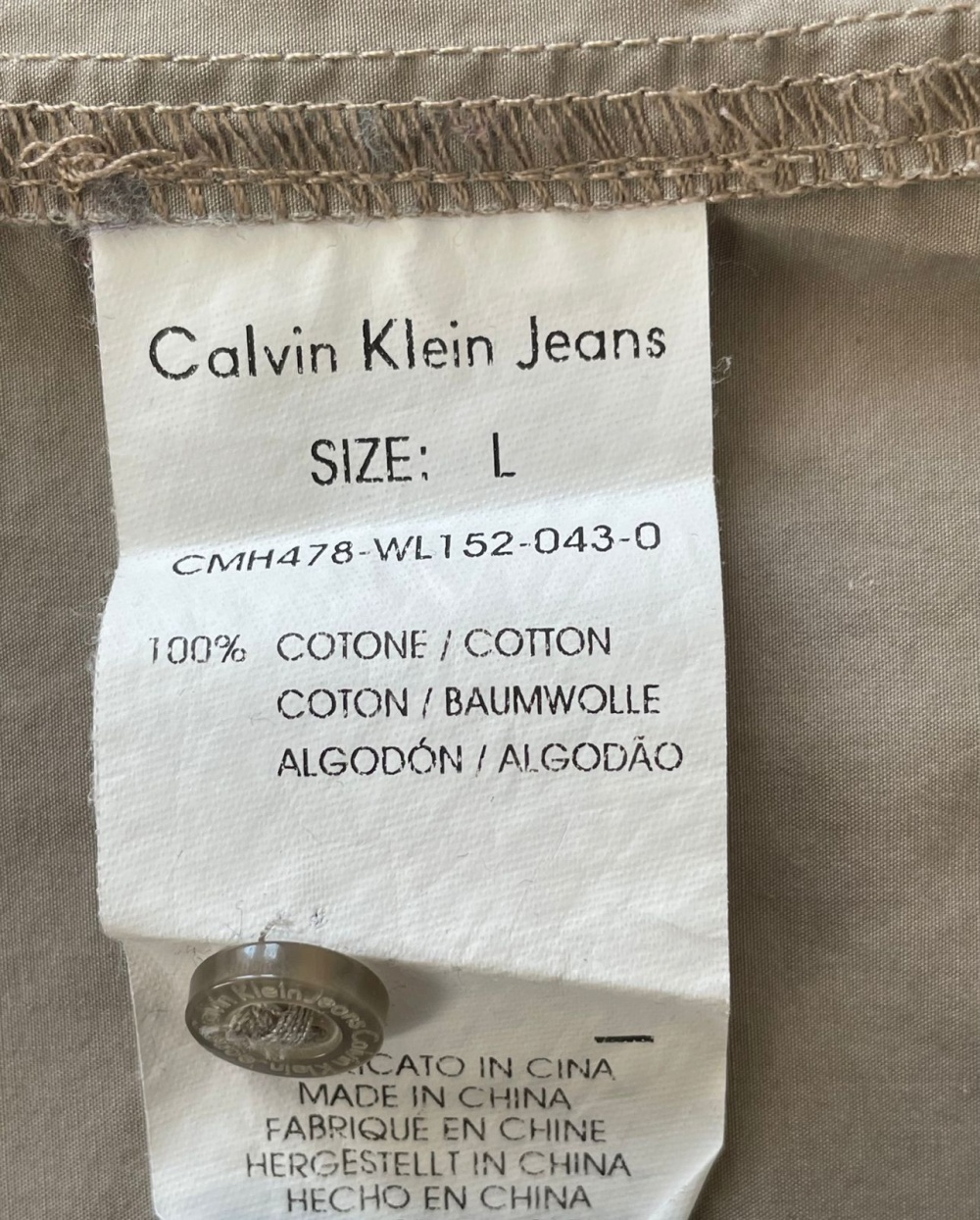 Рубашка мужская Calvin Klein Jeans L