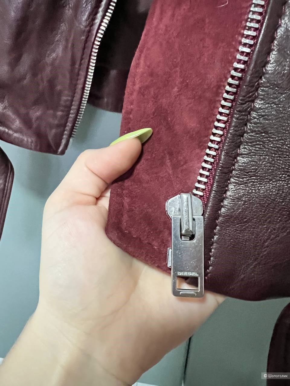 DIESEL куртка кожаная /косуха. р. S