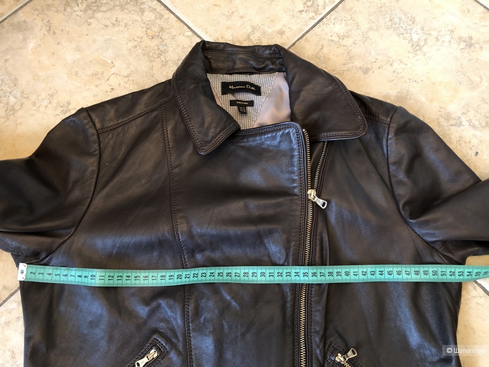 Кожаная куртка-косуха Massimo Dutti, размер XL (на российский 48-50)