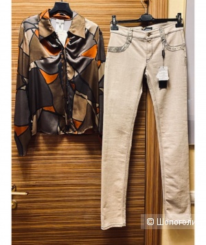 Блуза Louis Ferraud+ джинсы Roccobarocco- 42-44