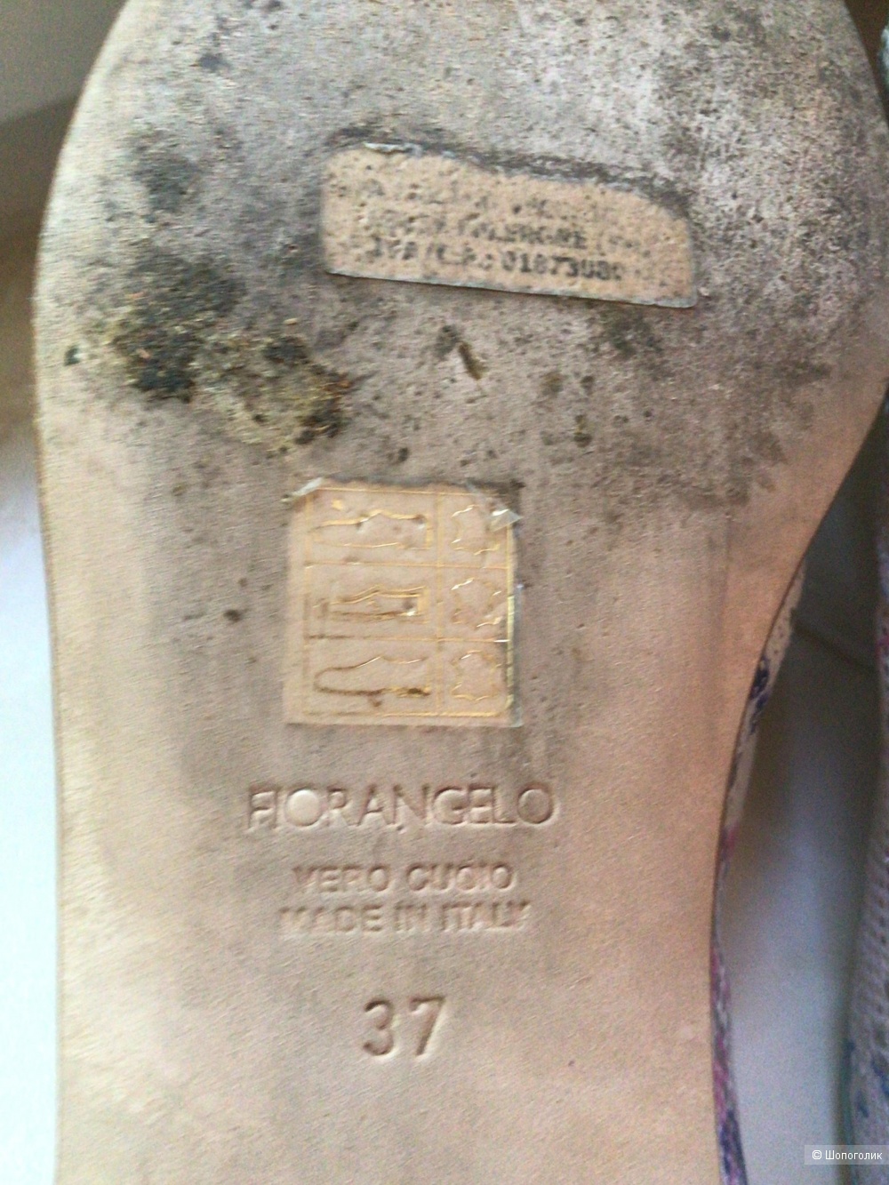 Туфли с открытой пяткой Fiorangelo, 37 размер