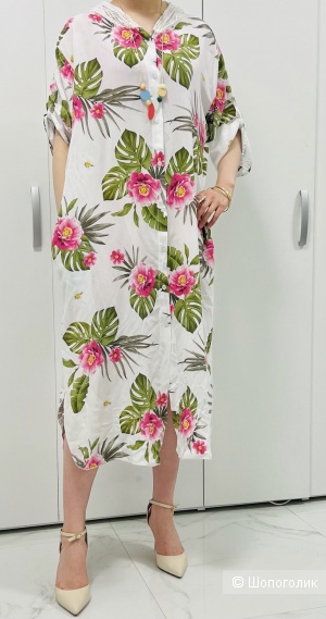 Платье туника Hibiscus new collection Italy, one size