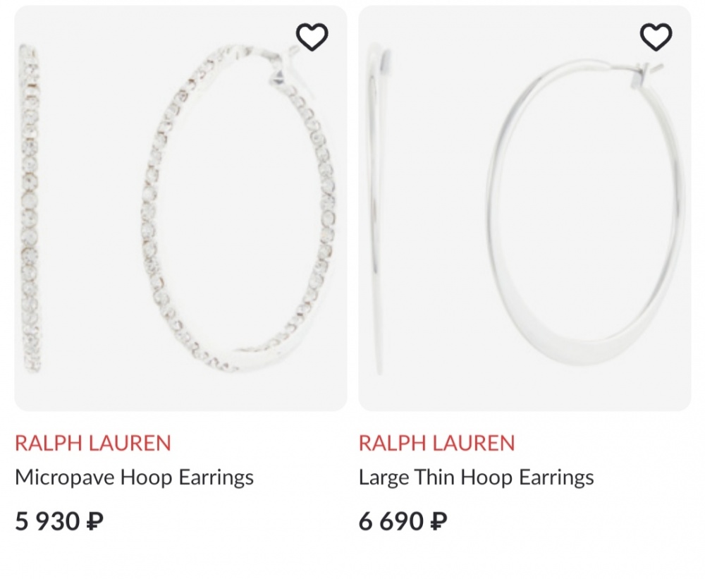 Серьги Ralph Lauren