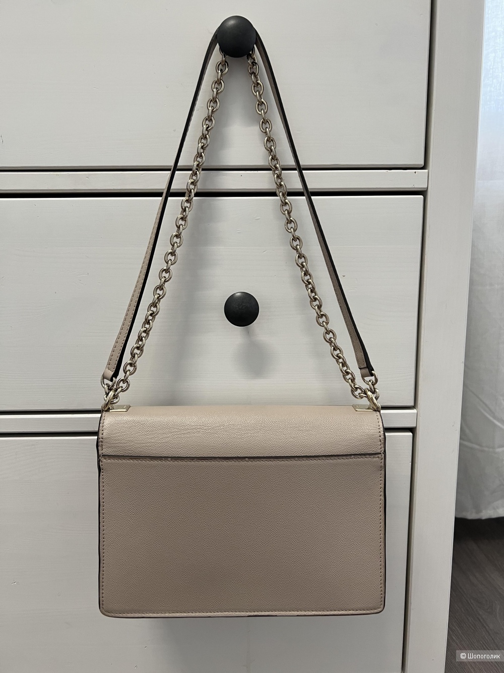 Кожаная бежевая сумка Furla Mimi M оригинал