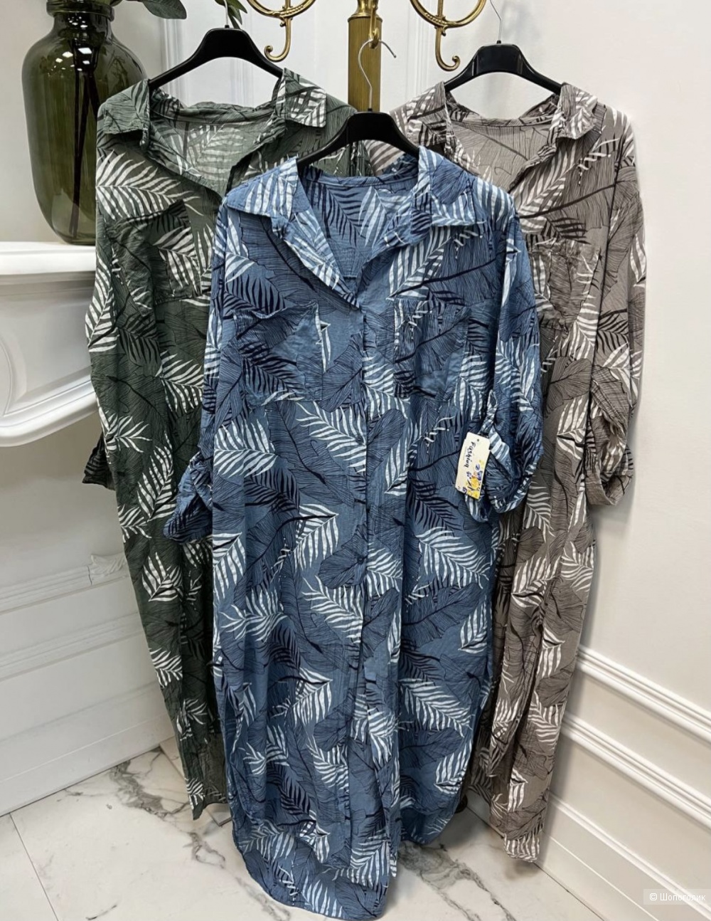 Платье туника Palm leaf new collection moda, one size