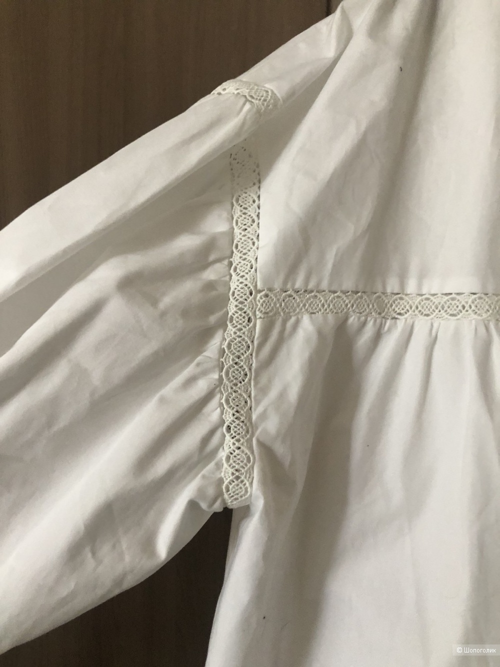 Блузка белая, размер L, ,бренд ZARA