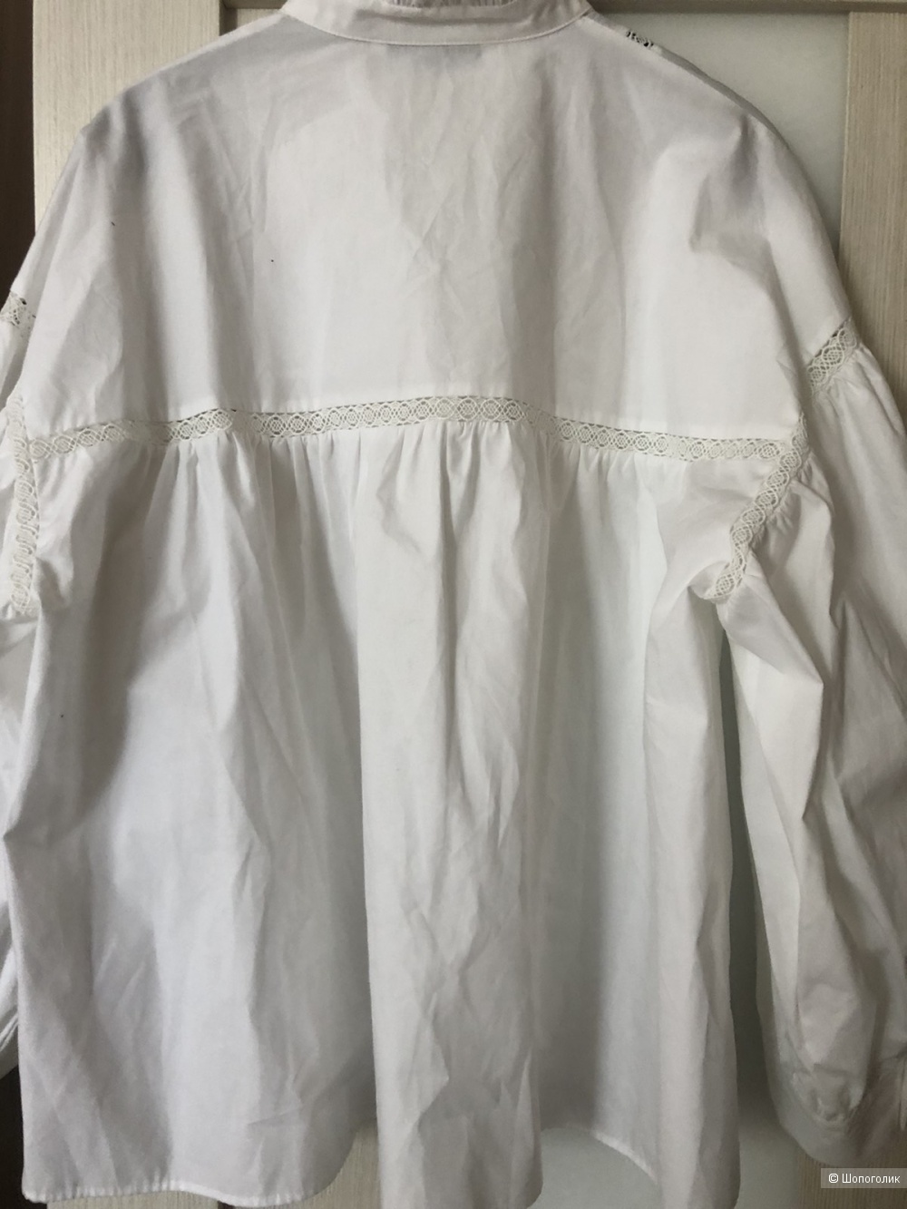 Блузка белая, размер L, ,бренд ZARA