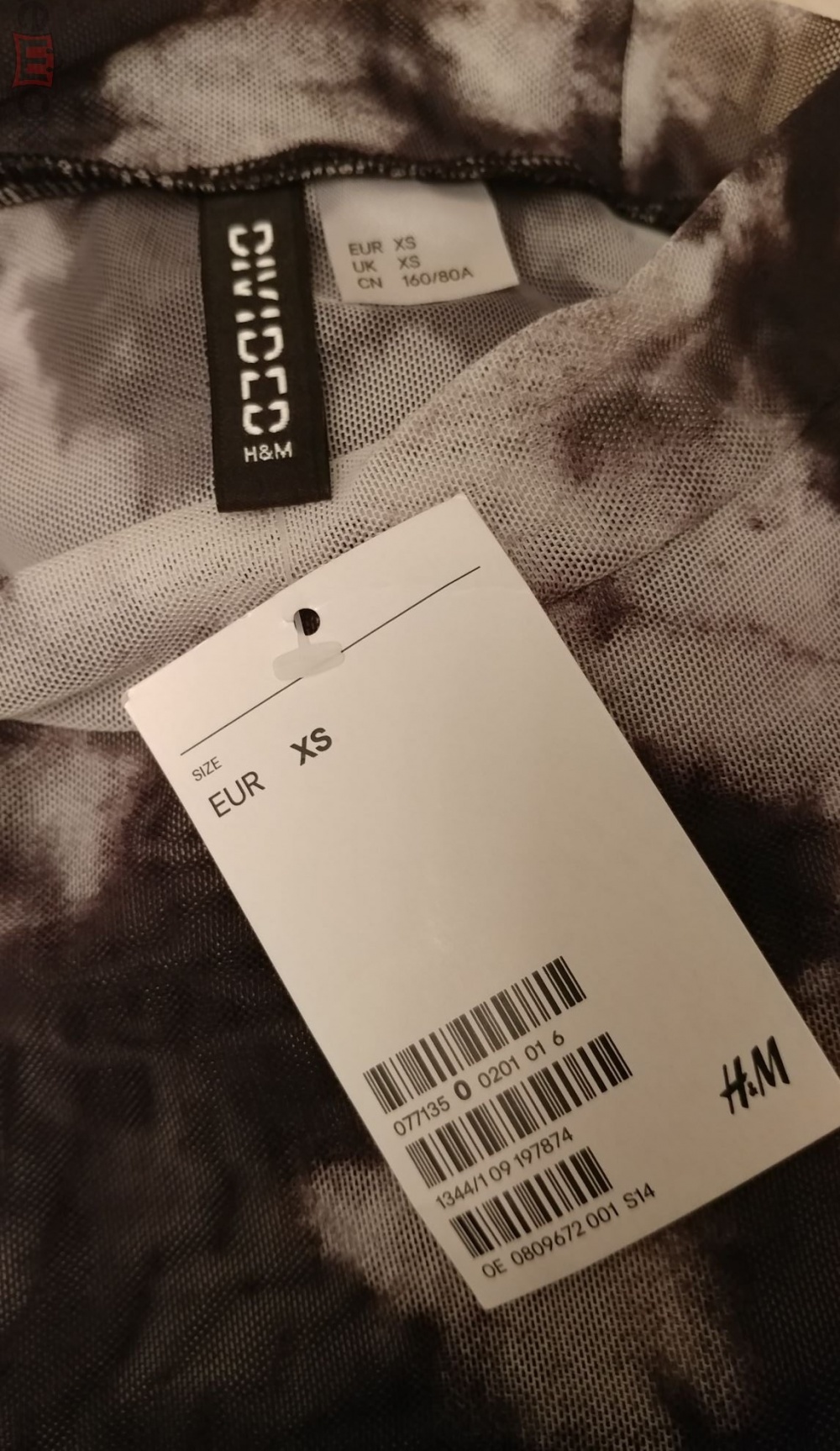 Лонгослив (+футболка) H&M Швеция р. XS/S