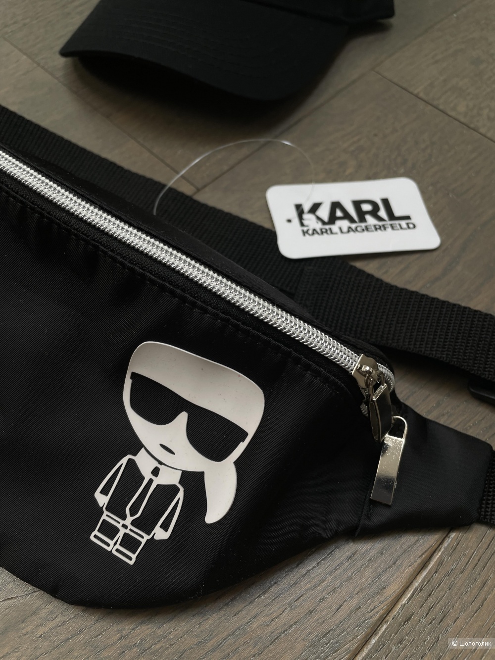 Сет футболка бейсболка сумка на пояс под Karl Lagerfeld, one size