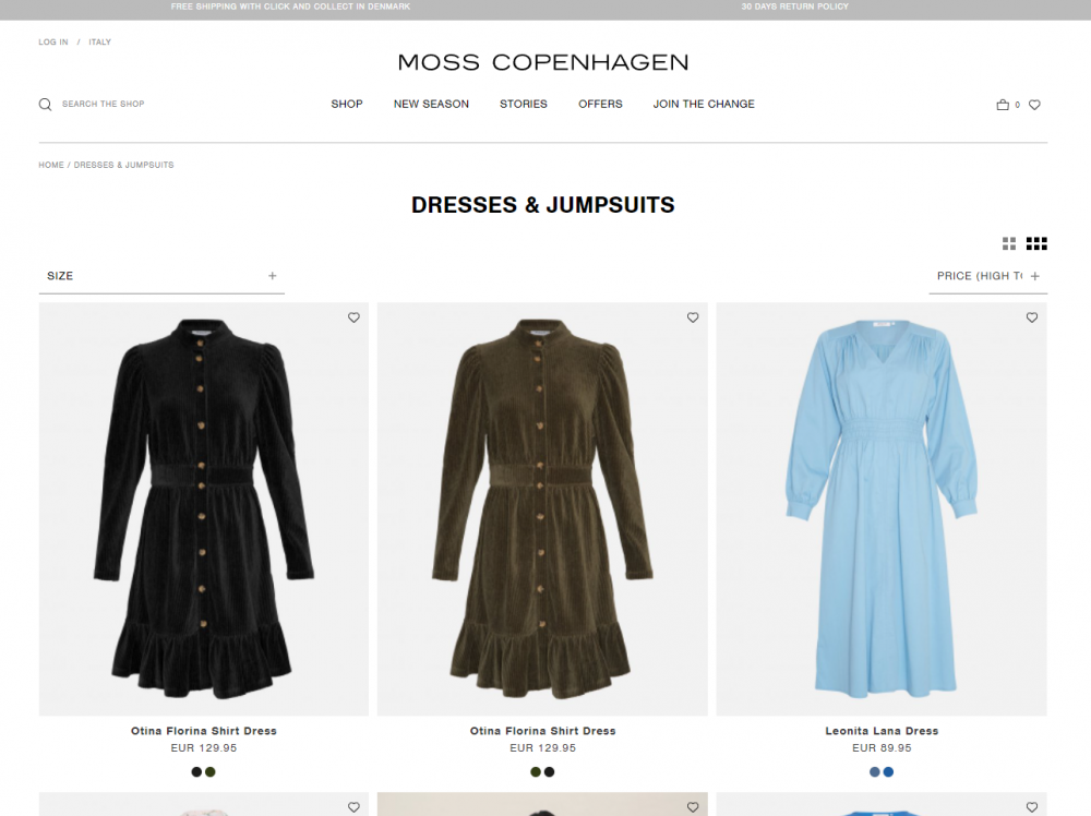 Платье MSCH Moss Copenhagen. Размер: M