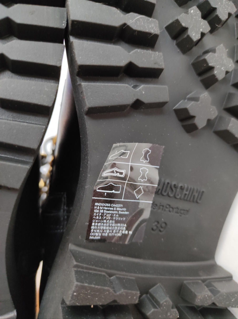 Ботинки Moschino & H&M, 39 размер
