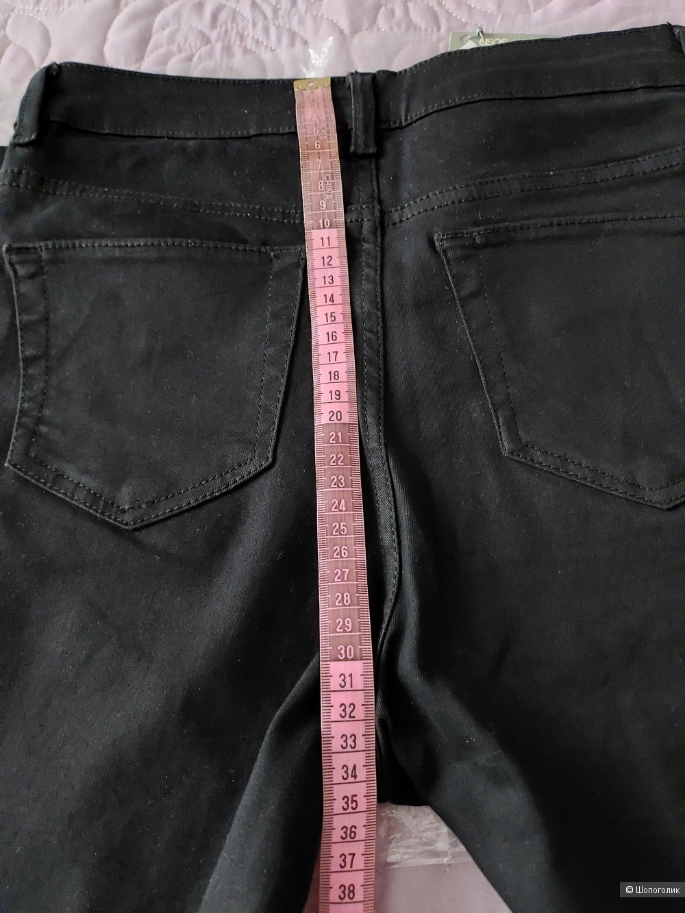 Черные джинсы скинни ASOS DESIGN Ridley, W28 L32