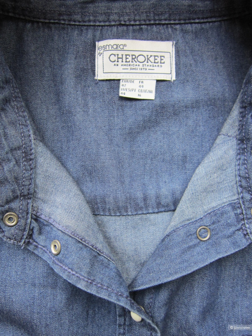 Джинсовая рубашка, Esmara cherokee, 48/50 размер, L.