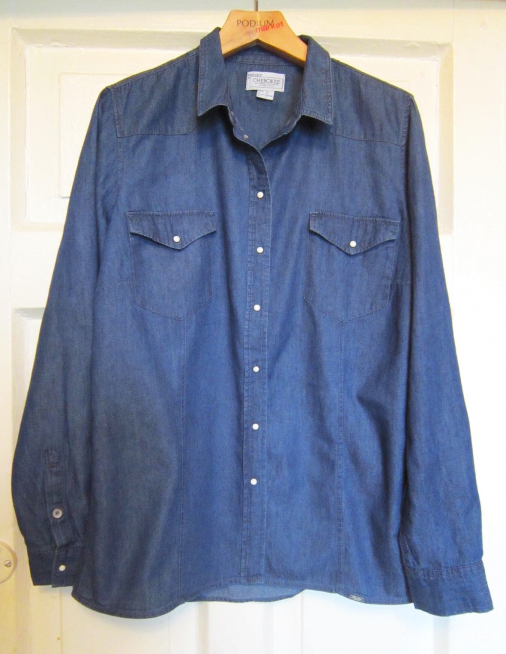 Джинсовая рубашка, Esmara cherokee, 48/50 размер, L.