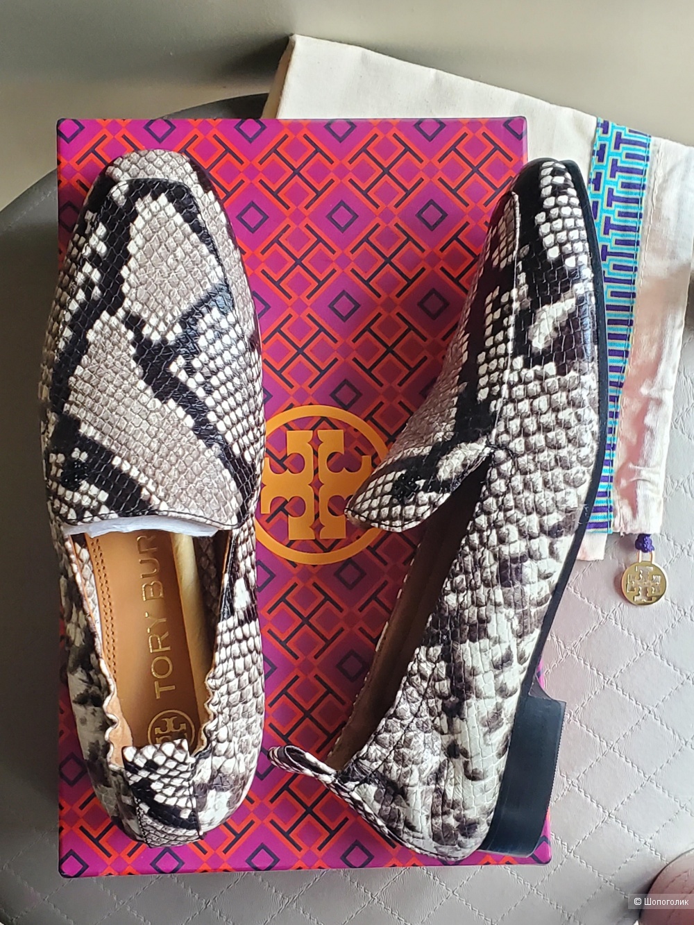 Лоферы TORY BURCH р.5,5 US