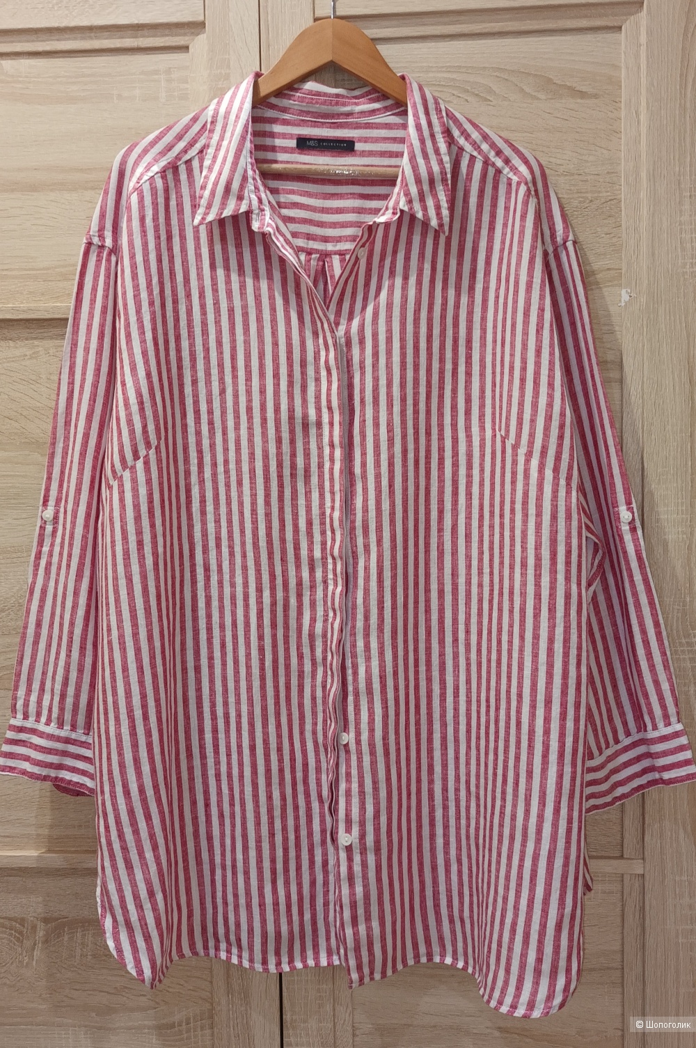 Льняная рубашка Marks&Spencer/50-52-54