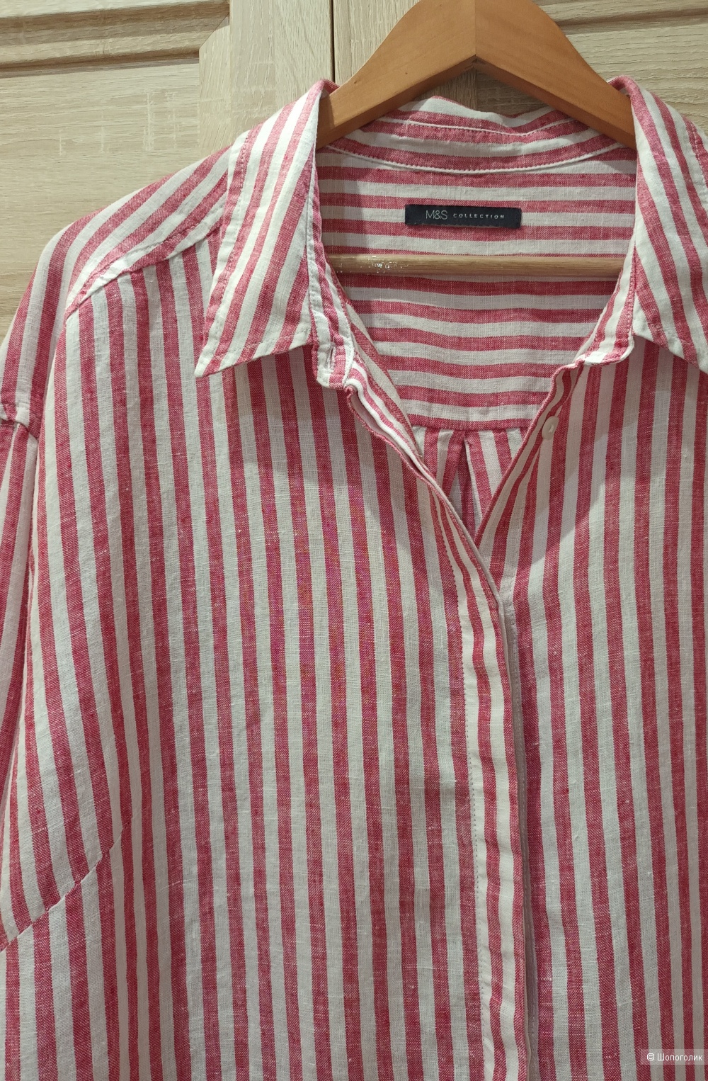 Льняная рубашка Marks&Spencer/50-52-54