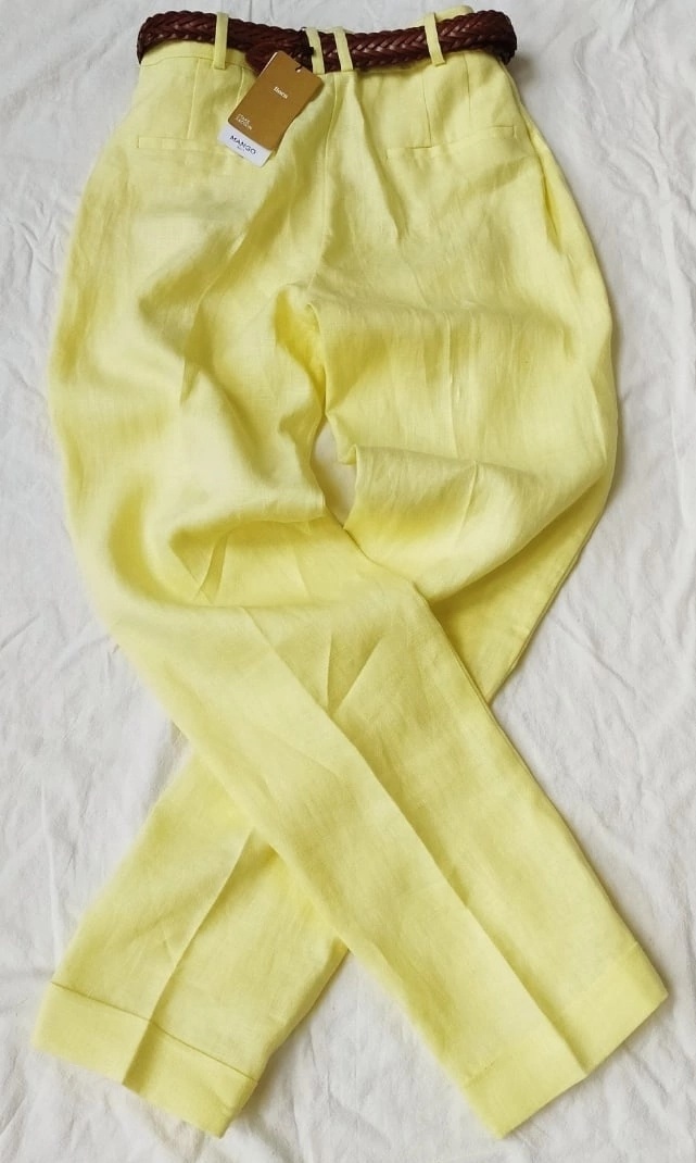 Льняные брюки Mango размер 36