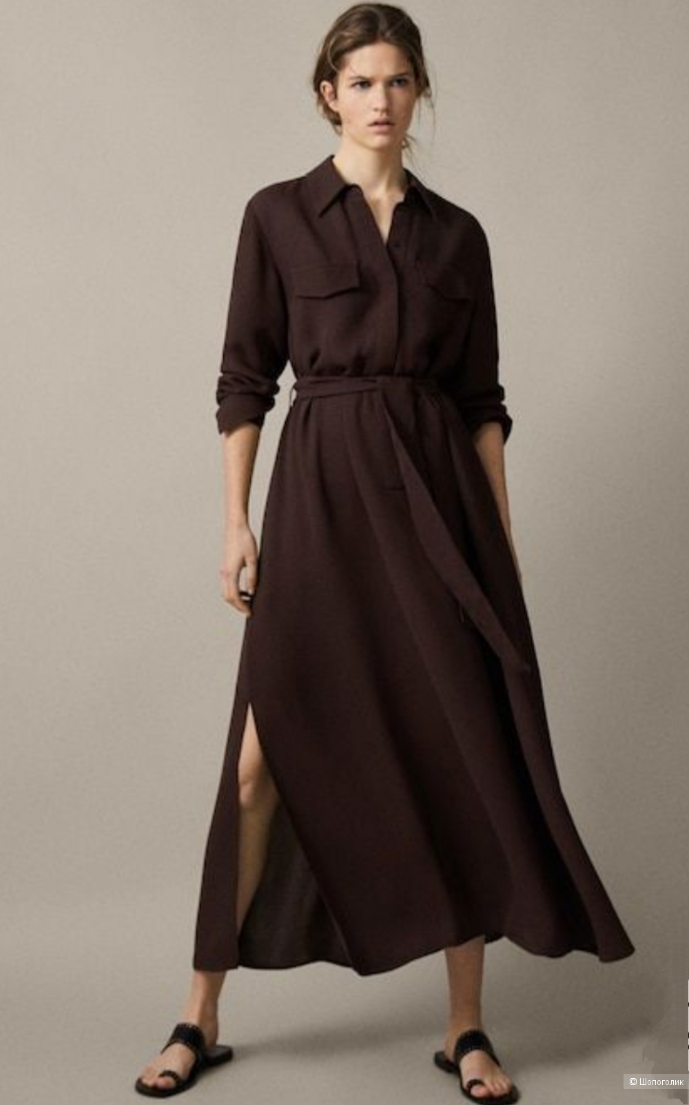 Massimo dutti платье макси S/M размер