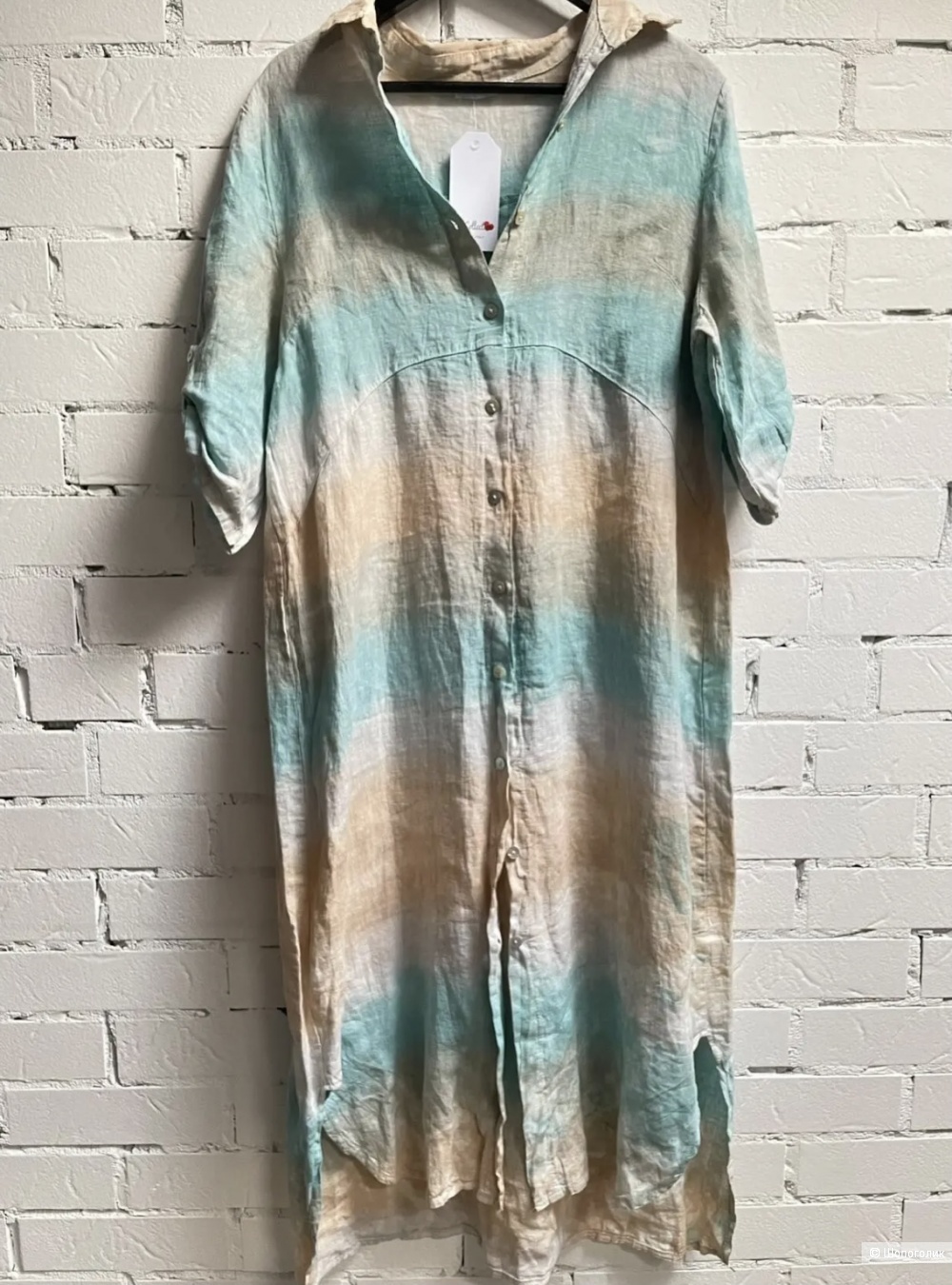 Платье рубашка Puro lino S,  42-52