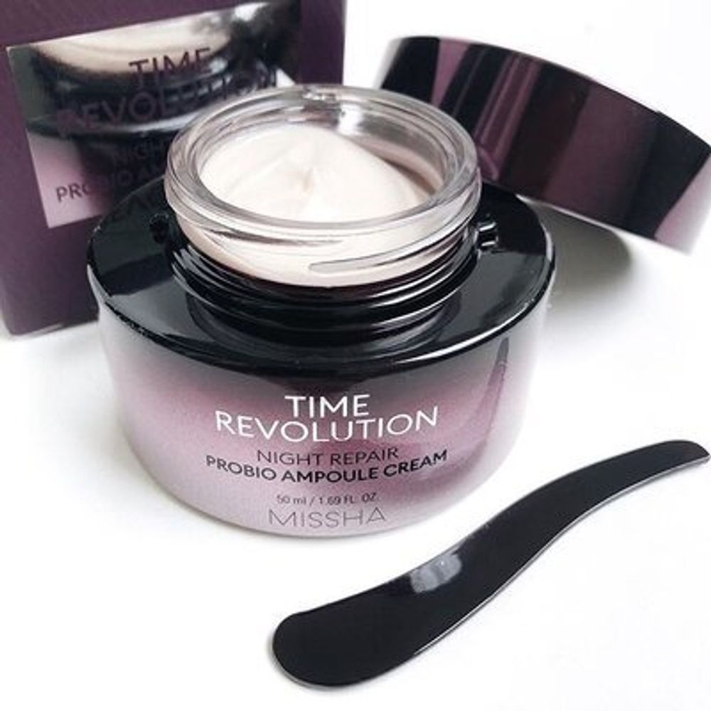 Ночной омолаживающий ампульный крем Missha Time Revolution Night Repair Probio Ampoule Cream